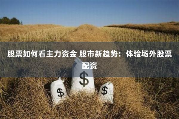 股票如何看主力资金 股市新趋势：体验场外股票配资